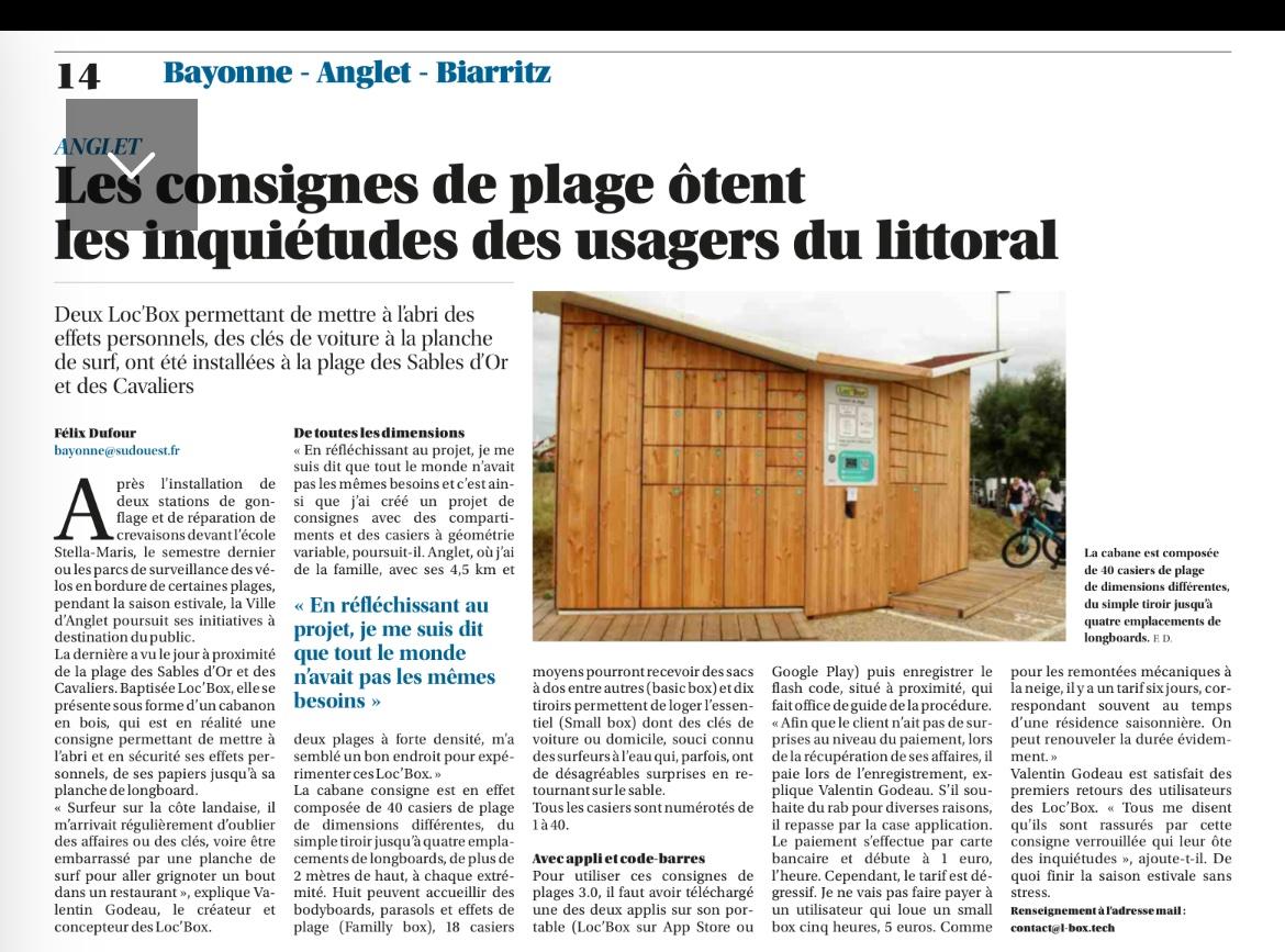 Consignes de plage